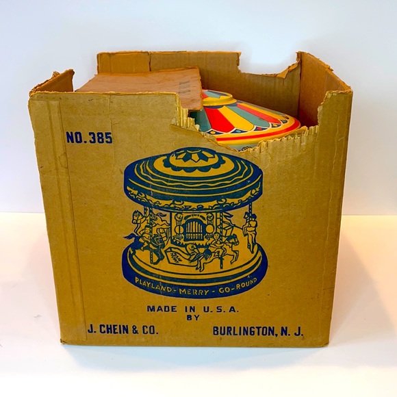 J Chein & Co Musical Merry Go Round - Picture 3 of 17